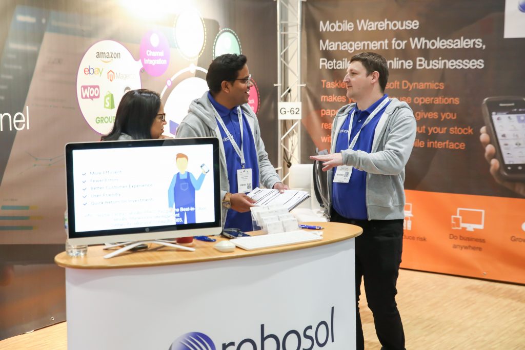 Robosol team at the stand